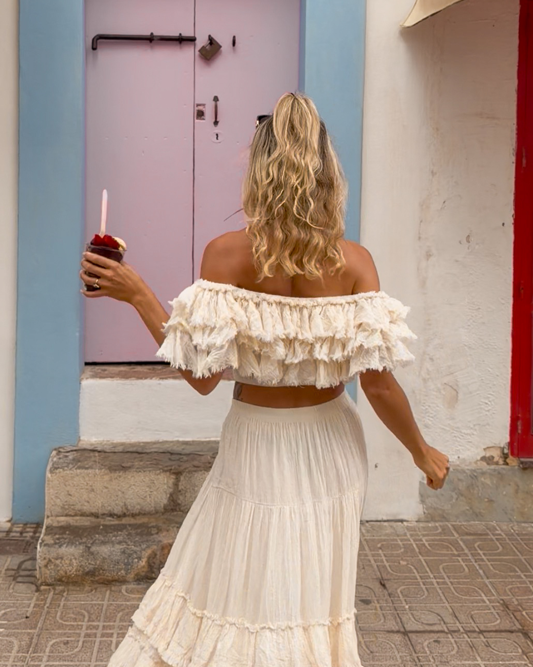 Ruffle Crop Top Free Spirit