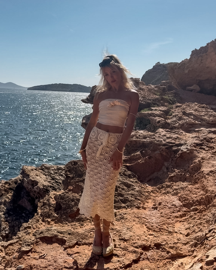 Ibiza Style Rock Damen cremefarben