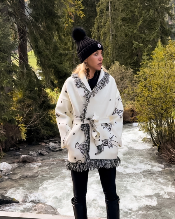 Strickjacke Cardigan White Planet