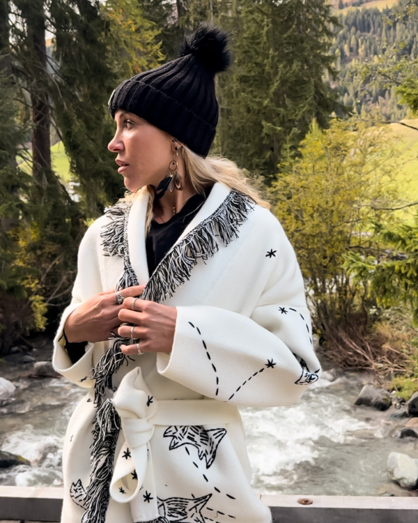 Strickjacke Cardigan White Planet