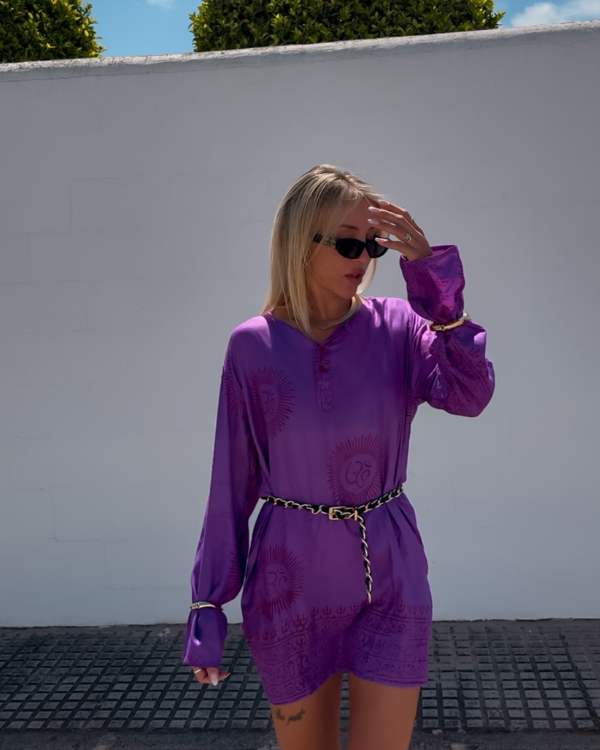 Kurta Purple Om