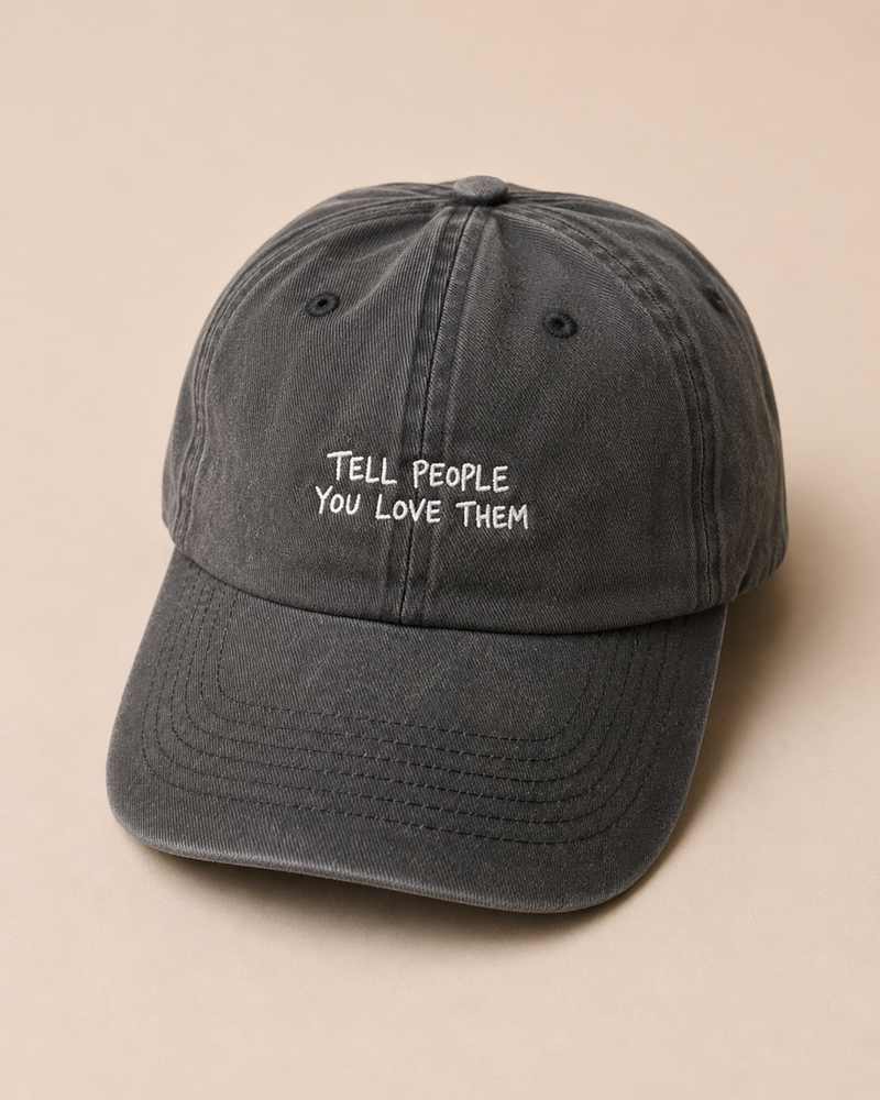 schwarzes cappy in washed vintage look | cap für sie und ihn 