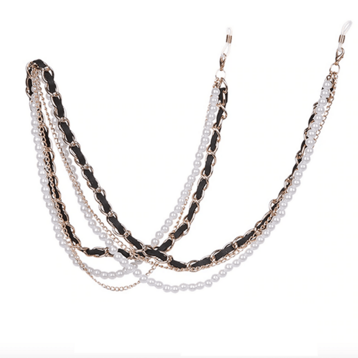 Brillenkette aus 3 diversen Ketten | Perlenkette für deine Brille 