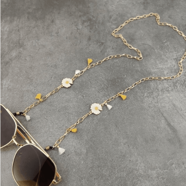 Brillenkette Daisy Flower