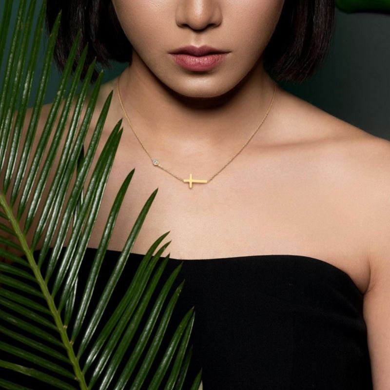 Halsketten Choker The Cross