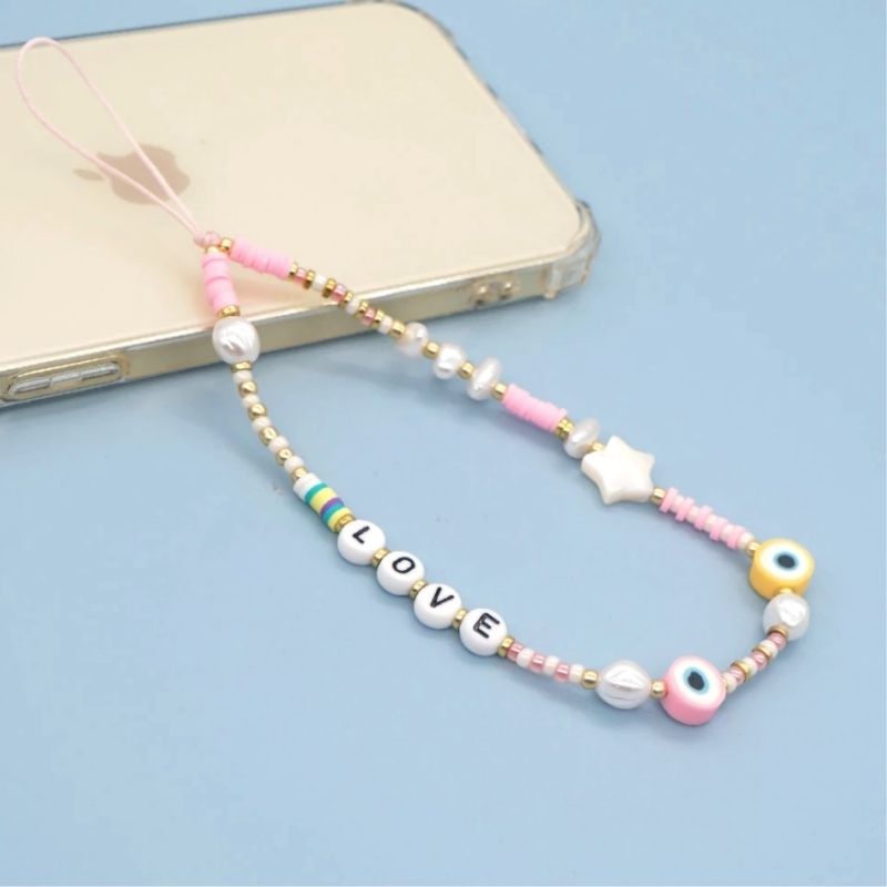Handykette Love Rosa Star