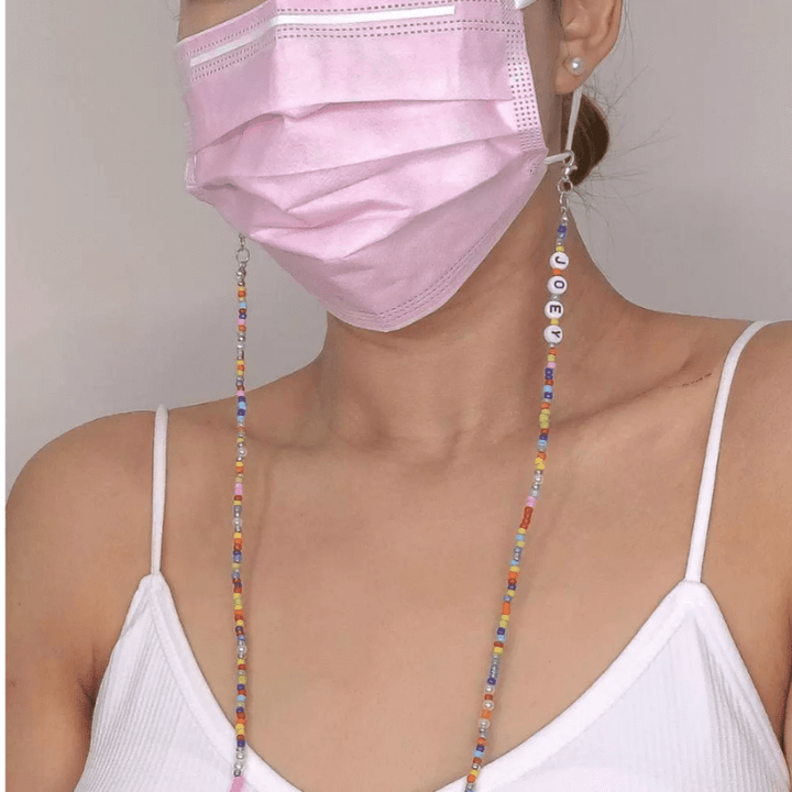 Maskenkette aus Perlen - Kette Schutzmasken Schmuck Accessoire kaufen