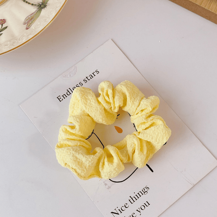Gelb Scrunchie Haatgummi Stoff