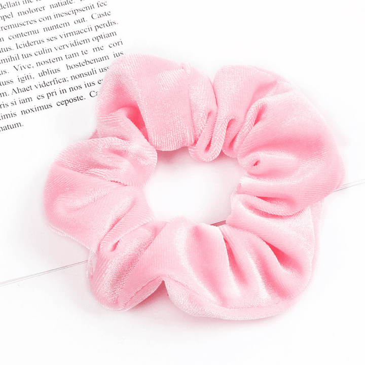 rosa Haargummi Scrunchie pastel Farbe