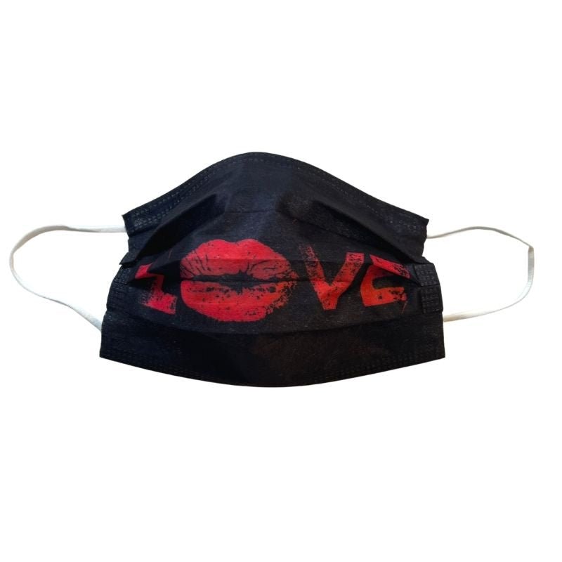 Einwegmasken Love Kiss