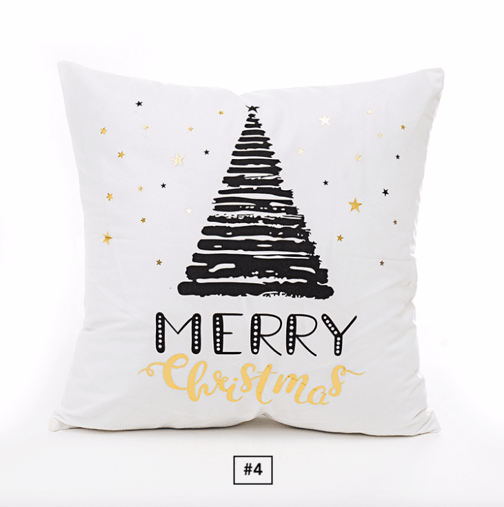 Weihnachtsdekoration Kissenbezüge Weiss