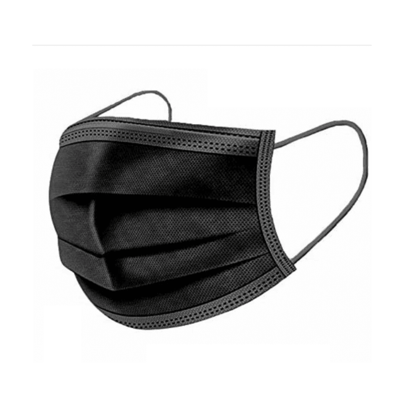 Schwarze Einwegmasken Mundschutz