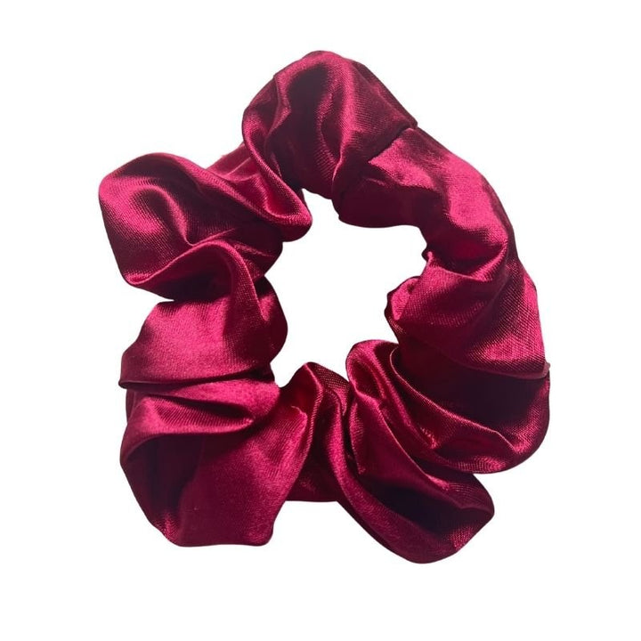Bordeaux Rotes Damen Satin Seide Scrunchies  