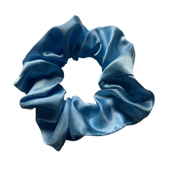 Hellblau Satin Seide Scrunchies Haargummis - keine Bad Hair Days mehr 