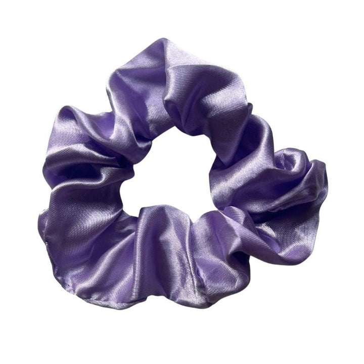 Flieder Violette Satin Scrunchies Haargummis fuer jede Haar Frisur 